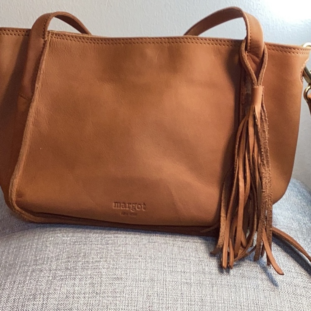 Margot leather satchel